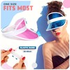 Unisex 80s Style Retro Neon Sun Visor Hat Headband Cap