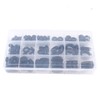 Gatuida 125pcs Rubber Grommet Seal Set Heat-Resistant Gasket Kits Box