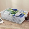 Xowine White Plastic Storage Baskets, Paper Storage Basket, Set of
