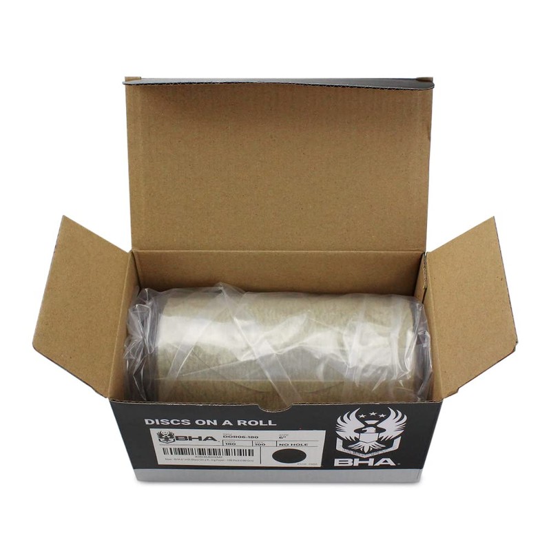 BHA 6" Inch Discs On a Roll PSA Gold Adhesive