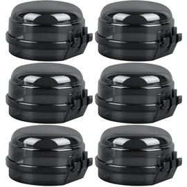 BlinBlin 6pcs Stove Knob Covers, Gas Stove Knob Covers Black, Stove Knob Protectors, Gas Switch Protectors, Kitchen Safety for Kids and Babies