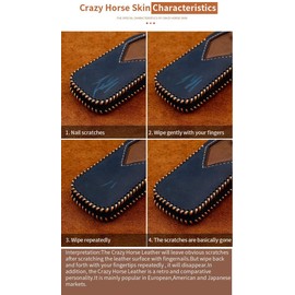 ontto ontto Rindsleder Autoschlssel Hlle Cover fr 2017-2019 Ford Mustang Explorer Edge Fusion Mondeo F150 F250 F350 F450 Schlsselhlle mit Schlsselanh?nger Schlssel Schutz Etui Fernbedienung-Blau