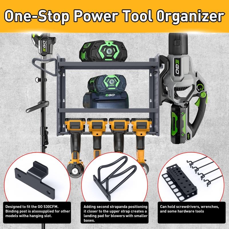 Leaf Blower and Weed Eater Rack - Adjustable Lawn Power