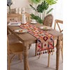 Clothfuna Runner per tavolo da pranzo in stile bohémien, runner