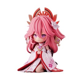 RZAHUAHU G-I Yae Miko Mini Figure 5.9inches Anime Game PVC Toy Cute Character Lady Guuji of The Grand Narukami Shrine