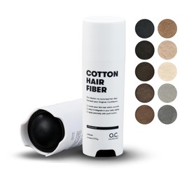 O.C. HAIRCARE Hair Thickening Hair - for Parting, Bald Areas on the Top and Back of the Head - Recommended by Leading Salons - 11 Colours - Resistant Scattered Hair (Dark Brown)