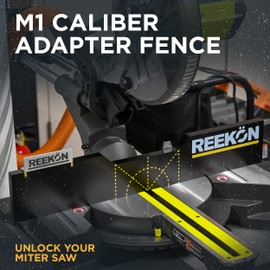 REEKON M1 Caliber Adapter Fence – Allows M1 Caliber Mounting on Wide Variety of Miter Saws and Chop Saws, Aluminium Mounting Point, 4 Fasteners Included for Easy Installation