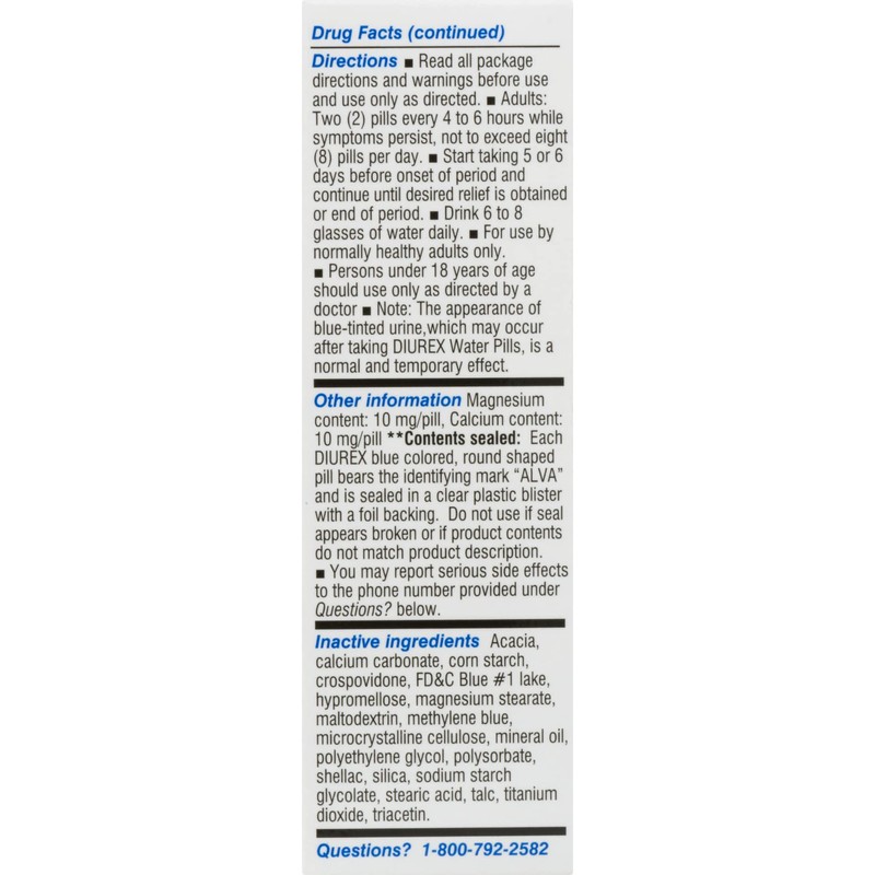Diurex Water Pills, 42 ct
