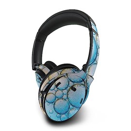 MightySkins Glossy Glitter Skin Compatible with Bose QuietComfort 45 Headphones Sunrise Bubbles | Protective, Durable High-Gloss Glitter Finish | Easy to Apply | Made in The USA