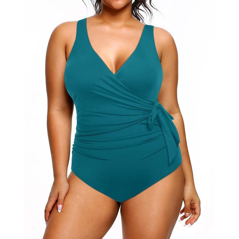 Yonique Traje de baño de una pieza de talla grande