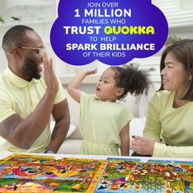 QUOKKA Puzzles for Kids Ages 3-5 – Birds & Bugs 4-Pack 60-Piece Puzzles for Kids - Search & Find Kids Games Ages 4-8 - Educational Learning Toys Birds, Camping, Garden and Bugs – FSC Certified