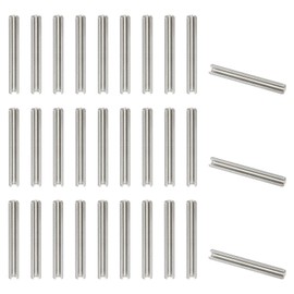 PATIKIL Slotted Spring Pin, 50 Pcs 1/8" x 1" (3.2mm x 25mm) 304 Stainless Steel Split Roll Pins Spring Dowel for Home Improvement Automotive Machine Repair, Silver