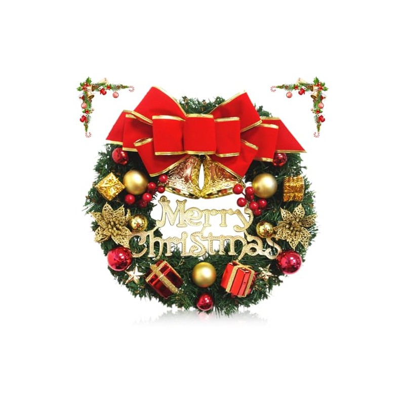 30 cm Christmas Wreath Artificial Door Wreath Christmas Fir Garland