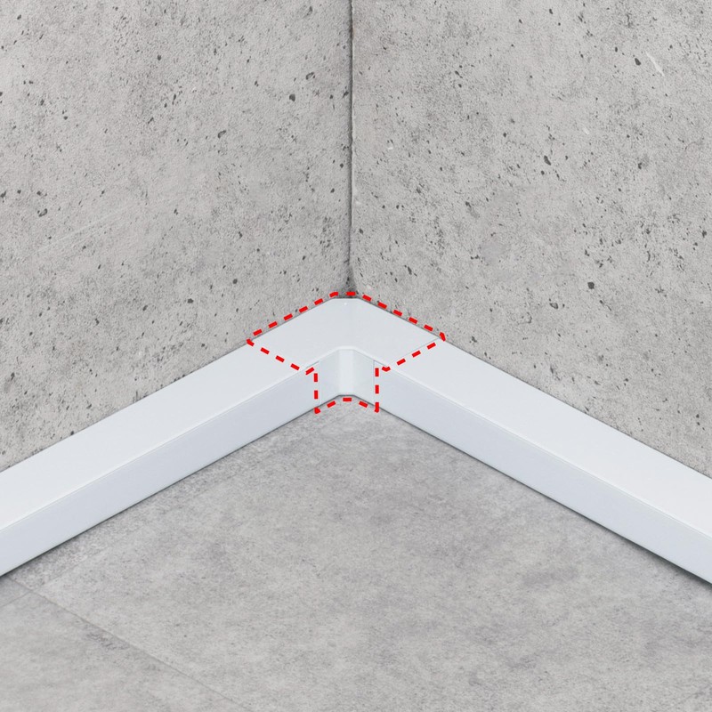 Sanwa Supply CA-KK40L Wiring Duct (Flat L Type, White)