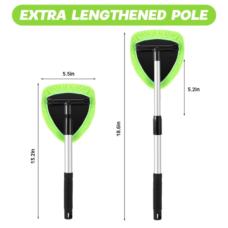 Potchen 8 Pcs Car Windshield Cleaner Tool Kit with Extendable