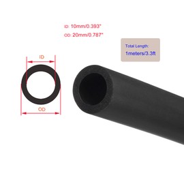 Foam Tubing for Handle Grip Support,Pipe Insulation 10mm ID 20mm OD,3.3 Feet, Tube for Heat Preservation,Air Conditioner,Water Pipes,Handlebar Grips(10x20mm,3.3ft)