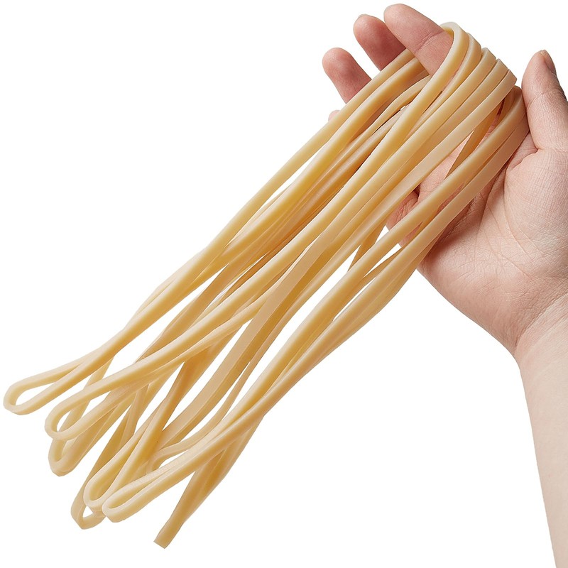 Trash Can Rubber Bands Set of 3 Yellow Large Rubber