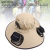 Detachable Sun Fan Hat 3 Speeds Adjustable UPF50 Breathable Wide