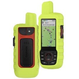 Case for Garmin GPSMAP 66i / 67i, Outdoor Handheld GPS Navigator Soft Silicone Skin Protective Cover,Shockproof & Dustproof & Anti-Scratch,Neon Green