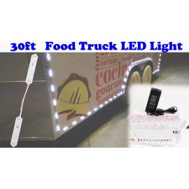 LEDUPDATES 30ft Food Truck LED Light Kit Concession Vending Cart Kiosk with UL Power Supply