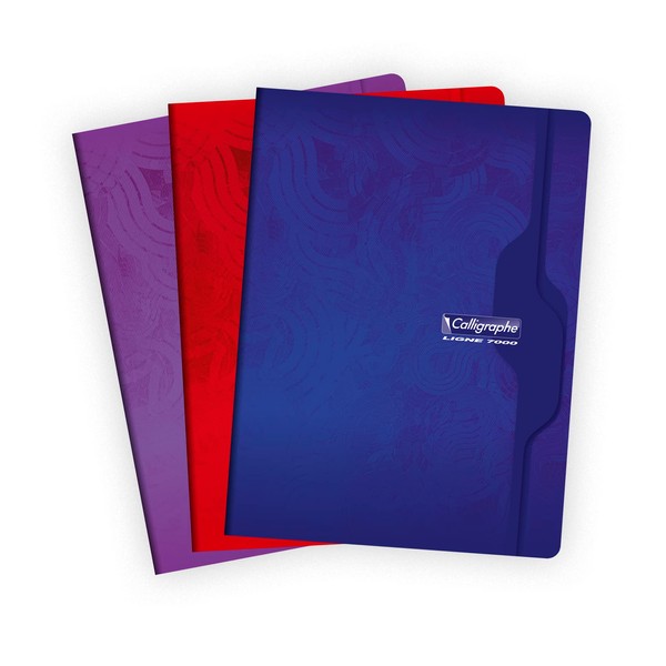 Calligraphe 7499C Stapled Notebook (a Clairefontaine Brand) - 24 x 32 cm - 192 Small Squared Pages - White Paper 70 g - Recycled Card Cover - Random Colour