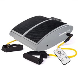 DR-HO'S MotionCiser FIT Foot & Leg Massager - Circulation Support for Aching Legs & Feet - Includes Exercise Bands - Adjustable Walking Simulation & Vibrational Massage with Heat