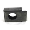 Gate Lockbox Single Hole Weldable Steel 3 1/2" x 4