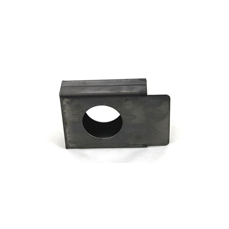 Gate Lockbox Single Hole Weldable Steel 3 1/2" x 4