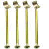 Half Moon M6 Threaded Washers With Furniture Connecting Bolts For Bunk Beds & Baby Cots 100mm (8 Bunk Bed Bolts + 8 Half Moon Nuts)