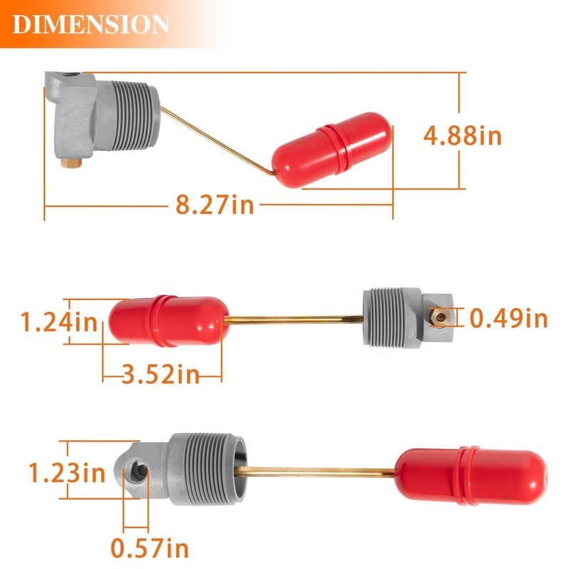 Replace for F93B-1C Air Volume Controls for Deep Wells, Water