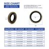 150Pcs Metal Bonded Seal Washer Assortment Kit Bonded Washer 8