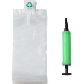 Miupoo Packaging Air Bags,Clear Plastic Inflatable Air Packaging Protector Bag with Free Pump Cushion,Air Inflatable Cushion Blocking Packaging Bag,10x20cm/4x8 Inches,50 Pieces