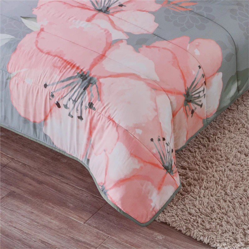 Colchas Concord Edredón Ligero Aurora Gris Matrimonial Colchas Concord