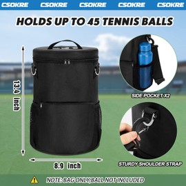 Tennis & Baseball Ball Bag,For Softball, Lacrosse, Pickle Ball, Golf Ball