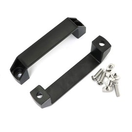 PZRT 2-Pack Black Aluminium Alloy Handle Rectangular Industrial Pull Handle for 30 Series Aluminum Extrusion Profile Accessories 120mm