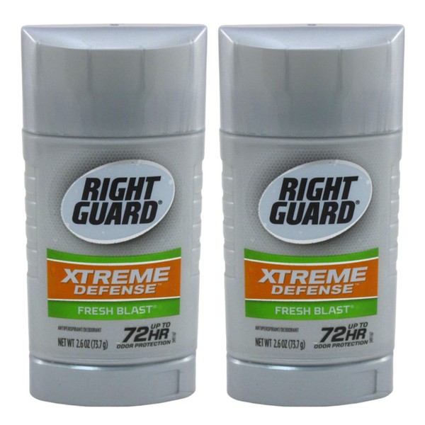 Right Guard Xtreme Defense Fresh Blast Solid 2.6 Ounce 72Hr