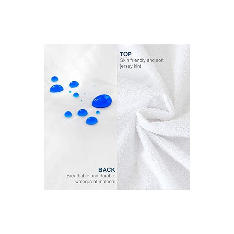 Moonsea Waterproof Zippered Pillow Protector，4 Pack King Size 20 x