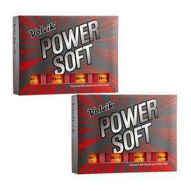 Volvik Power Soft Explosive Ball Speed Golf Balls 2 Dozen (24 Balls) - Orange Color