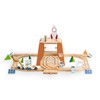 EverEarth Wooden Train Set Space Toys, Wood Train Track Set