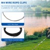 8PCS 1/8 Inches M3 Stainless Steel Wire Rope Cable Clip