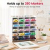 SANFURNEY Marker Organizer, 20 Compartments Vertical Pen Storage