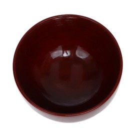 Osaka Choseido Dishwasher Safe Wooden Soup Bowl Yamanaka Lacquer Diameter 4.1 inches (10.5 cm), 8.5 fl oz (250 ml), Rust Negoro Nuri
