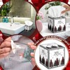 Fourluoo 12 Pack Christmas Facial Tissues Cube Boxes 600 Sheets