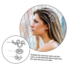 BIUDECO 2sets Metal Dragon Hair Barrettes Punk Bobby Pin Hair Clips for Women Girls Stylish Accessories 6pcs*2