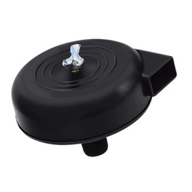 LOUIKAY Air Compressor Silencer 3/8 Inch 16 mm Male Thread Filter Compressor Replacement Intake Filter for Piston Compressor (Black)