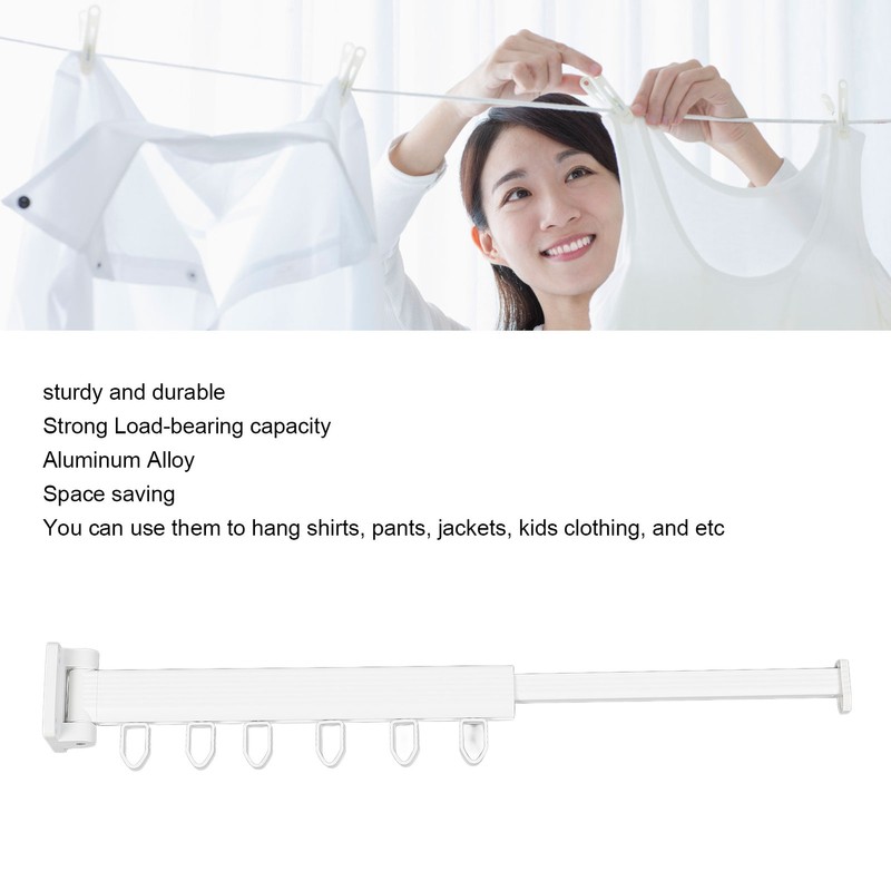 Clothes Drying Rack Wall Mounted Laundry Rack Space Saving for