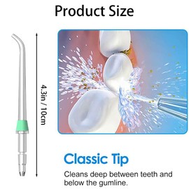 Replacement Tips For Waterpik Water Flosser,Replacement Heads for Waterpik Water Flossers Other Brand Oral Irrigators,Replacement Classic Jet Tips(4 Pcs,Black,Blue,Purple,Green).