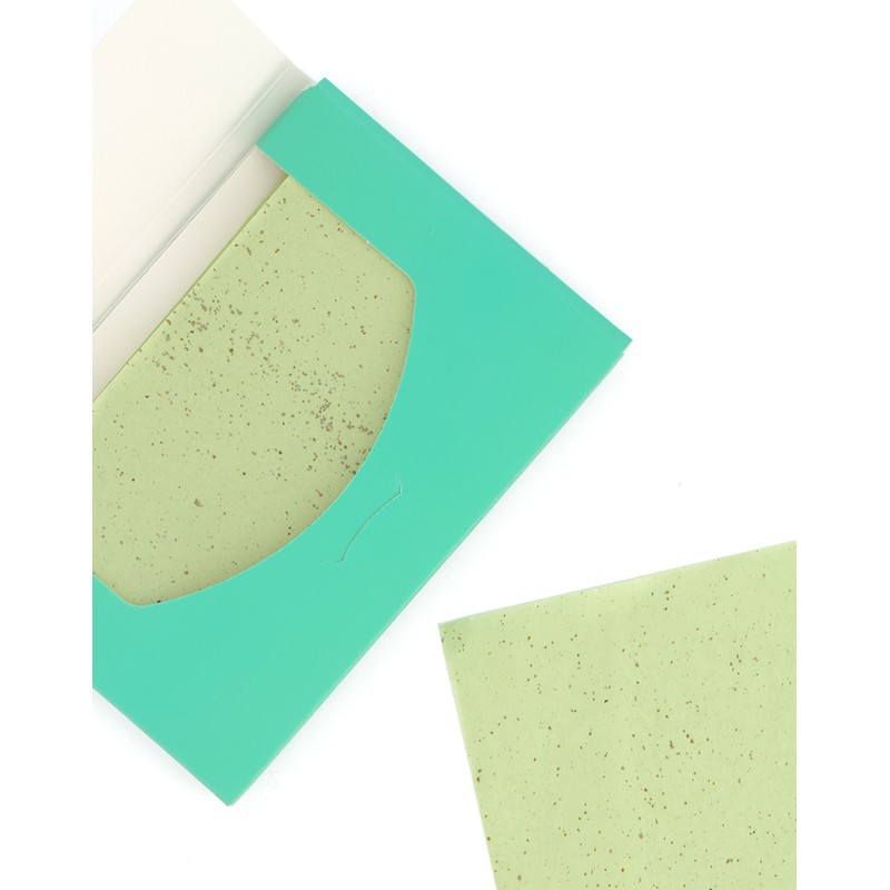 Nellic Daily Soft Green Tea Oil-Absorbing Sheets, 100 Sheets per