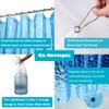 Ga-Geetopia EVA 3D Blue Pearl Water Cube Plastic Shower Curtain