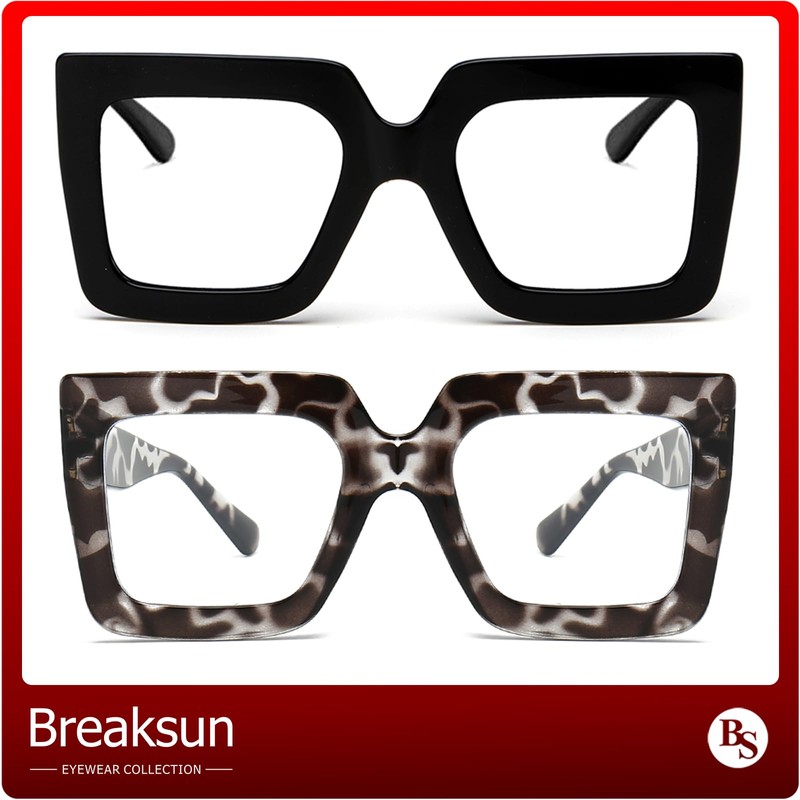 Breaksun - Gafas de luz azul de gran tamaño para